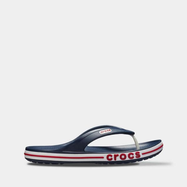 Crocs Bayaband Flip Navy арт. 205393 / Крокс Шлепанцы Вьетнамки Баябенд