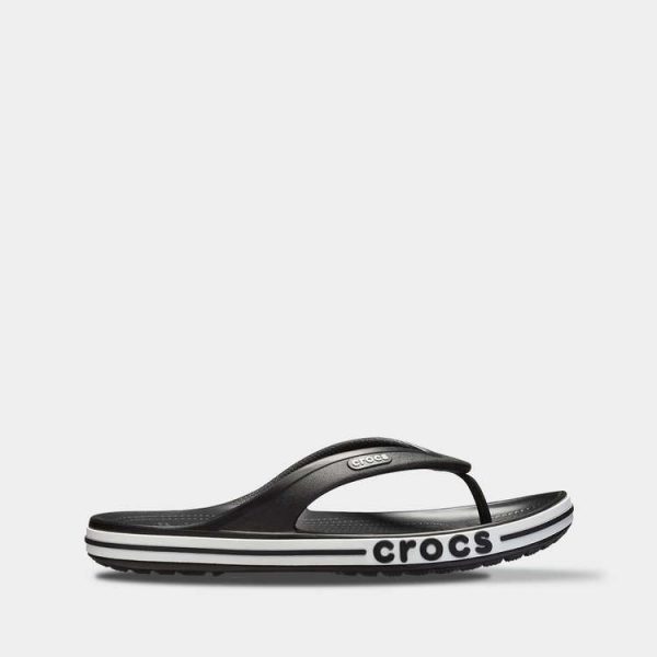 Crocs Bayaband Flip Black арт. 205393 / Крокс Шлепанцы Вьетнамки Баябенд
