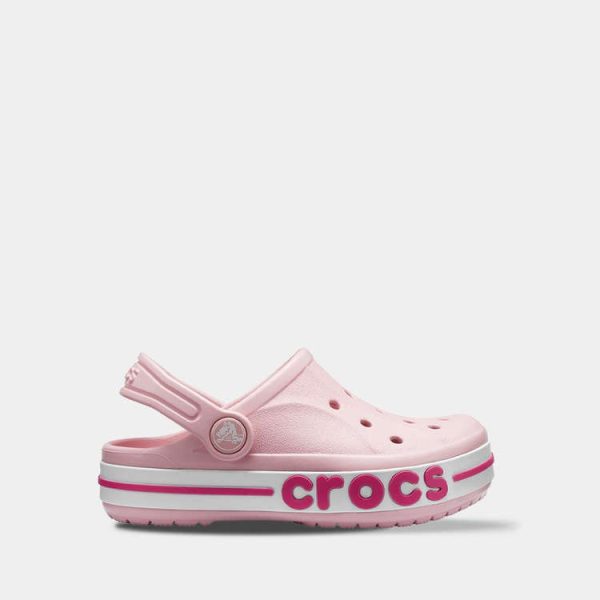 Купити Crocs Kids Bayaband Pearl 205100 - оригінальні дитячі крокси баябенд в рожевому кольорі