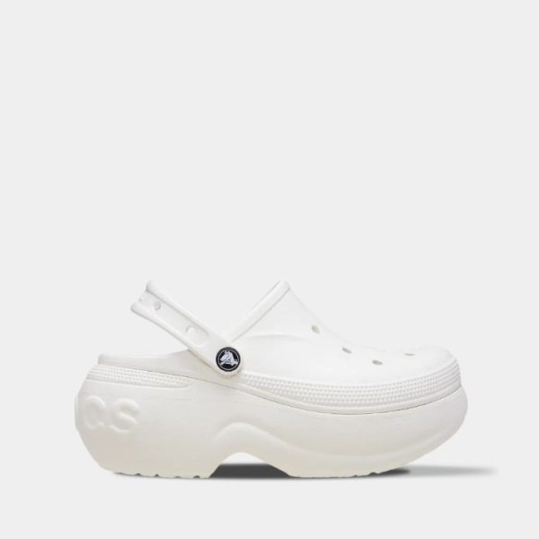 Crocs Bella Clog White арт. 210062 / Крокс Белла Сабо на Платформі Білі