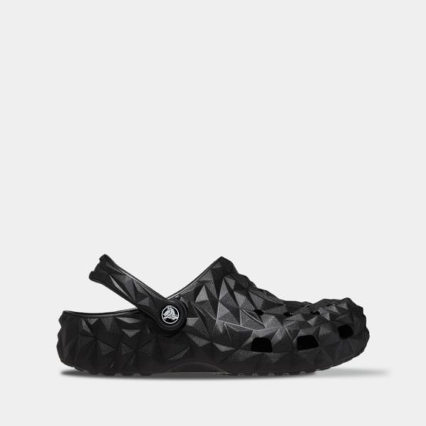 Crocs Classic Geometric Clog Black арт. 209563 / Крокс Класік Геометрік Сабо Чорні